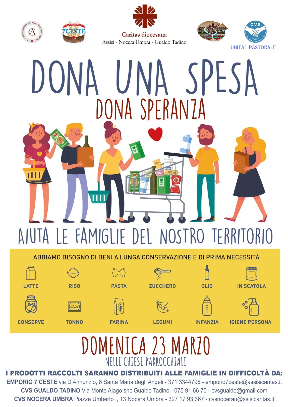 Raccolta alimentare 23 marzo 2025